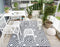 Esschert Design Vloerkleed - 120x180 cm - Zwart Wit