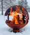Esschert Design Vuurbal laser cut roest