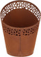 Esschert Design Vuuremmer roest - laser cut rondjes