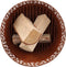 Esschert Design Vuuremmer roest - laser cut rondjes