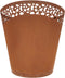 Esschert Design Vuuremmer roest - laser cut rondjes