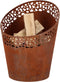 Esschert Design Vuuremmer roest - laser cut rondjes