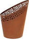 Esschert Design Vuuremmer roest - laser cut rondjes