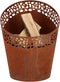 Esschert Design Vuuremmer roest - laser cut rondjes