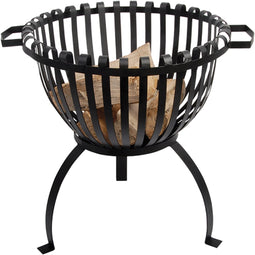 Esschert Design Vuurkorf - 61 x 50 x 54,5 cm - Tulpvorm - Zwart