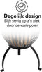 Esschert Design Vuurkorf - 61 x 50 x 54,5 cm - Tulpvorm - Zwart