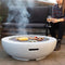 Esschert Design – Vuurschaal Beton(look) MGO L - Vuurschaal BBQ - Staal - Zwart