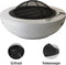 Esschert Design – Vuurschaal Beton(look) MGO L - Vuurschaal BBQ - Staal - Zwart
