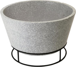 Esschert Design - Vuurschaal keramiek betonlook - Vuurschaal - Staal - Grijs