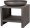 Esschert - Design - Vuurschaal - met - houtopslag - 62 - cm - zwart