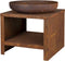 Esschert Design Vuurschaal Staal Ø61 cm -Bruin - Vuurschaal 61 cm - Vuurkorf