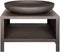 Esschert Design Vuurschaal Staal Ø61 cm -Zwart - Vuurschaal 61 cm - Vuurkorf - Met Houtopslag