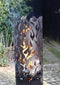 Esschert Design Vuurton Flames koolstofstaal zwart FF408