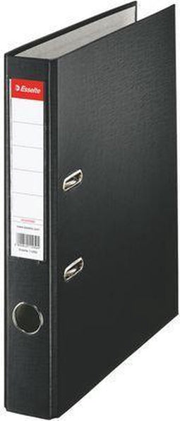 Esselte Essentials Kunststof Ordner - Capaciteit van 350 A4-Vel - Rugbreedte van 50mm - Zwart