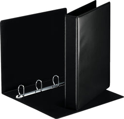 Esselte Essentials Panorama Duurzame 4- Rings Ringband met 2 Insteekvakken - Rugbreedte van 51mm - Zwart