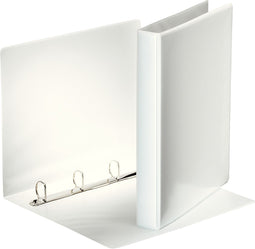 Esselte Essentials Panorama Ringband A4- 4-Rings - Rugbreedte van 44mm - Wit