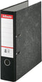 Esselte Gewolkte Kartonnen Ordner Met Etikethouder - 2-Rings - Rugbreedte van 75mm - Capaciteit van 350 A4-Vel - Zwart