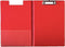 Esselte Kunststof A4 Klembord met Omslag en Insteekhoes - Inclusief Pennenhouder - Capaciteit tot 200 Vel - Rood