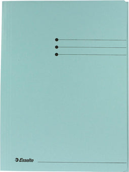 Esselte Manilla 3-klepsmap - A4 - 50 stuks - Blauw