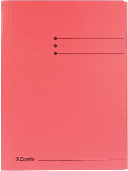 Esselte Manilla 3-klepsmap - A4 - 50 stuks - Rood