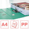 Esselte No.1 Colour'Breeze Kunststof A4 Ordner voor 500 Vellen - Rugbreedte van 75mm - Groen