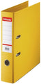 Esselte No.1 Kunststof A4 Ordner met Etikethouder - 2-Rings - Rugbreedte Van 75mm - Capaciteit van 500 Vel - Geel