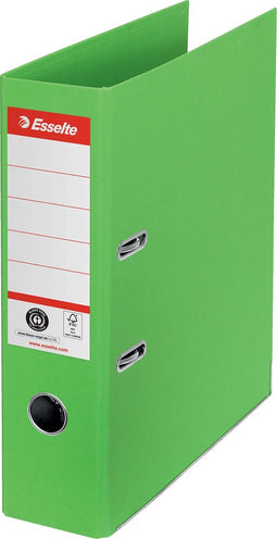 Esselte No. 1 Ordner - Rugbreedte van 75mm - 100% Gerecycled Karton - Groen
