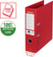 Esselte No. 1 Ordner - Rugbreedte van 75mm - 100% Gerecycled Karton - Rood