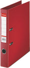 Esselte No.1 VIVIDA Kunststof A4 Ordner met Etikethouder - Voor 350 Vel - Rugbreedte van 50mm - Rood