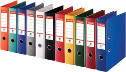 Esselte ordner Power NÔøΩÔøΩ1 geassorteerde kleuren: 2 x rood groen blauw wit en zwart rug van 75 cm