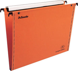 Esselte Orgarex Verticale Hangmap - 15 mm bodem - A4 - 25 stuks - Oranje - Voor Thuiswerken - Ideaal Voor Thuiskantoor
