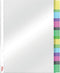 Esselte Premium A4 Index Showtas - Gemaakt Van Kunststof met 8 Tabs - 80 Micron - Transparant
