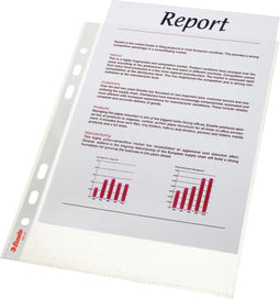 Esselte Showtas - PP - A5 - 100 stuks - Transparant - Voor Thuiswerken - Ideaal Voor Thuiskantoor