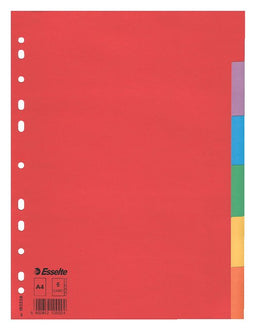 Esselte - Tabbladen esselte a4 11r karton 6-delig zonder voorblad