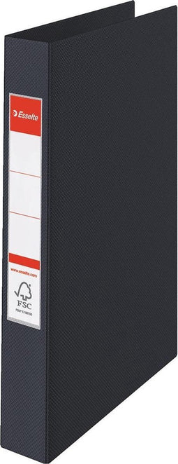 Esselte Vivida Kunststof 23-Rings Ringband - voor A4 Documenten - Rugbreedte van 42mm - Zwart