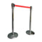 Essentials Afzetpaal 2 stuks - Afsluitlengte 180 cm - voet - 32cm - paal - 5cm - hoogte 99 cm -8kg