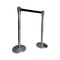 Essentials Afzetpaal 2 stuks - Afsluitlengte 180 cm - voet - 32cm - paal - 5cm - hoogte 99 cm -8kg
