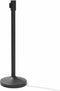 Essentials Afzetpaal zwart met zwarte band - 2 stuks - Afsluitlengte 180 cm - voet - 32cm - paal - 5cm - hoogte 99 cm - 8 kg