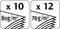 Essentials Metal 2-gaats perforator - zwart - 10/12 vel