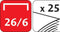 Essentials Metal full strip nietmachine 26/6 - zwart - in doos