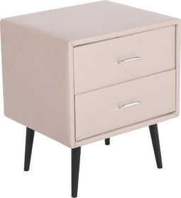 ESSONNE - Nachtkastje - Beige - Kunstleer