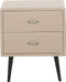 ESSONNE - Nachtkastje - Beige - Kunstleer