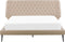 ESSONNE - Tweepersoonsbed - Beige - 160 x 200 cm - Kunstleer