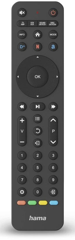 Hama 00221055 - Universele Infrarood Afstandsbediening - Bediening tot 8 apparaten - Gerecycled materiaal