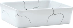 vidaXL - Opzetwasbak - rechthoekig - 46x35,5x13 - cm - keramiek - wit