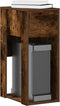vidaXL - Computertorenstandaard - met - lade - 30x44x74 - cm - gerookt - eikenkleur
