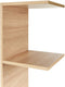 ESTON - Wandboekenkast - Lichthout - Vezelplaat