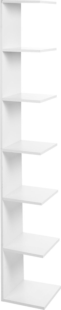 ESTON - Wandboekenkast - Wit - Vezelplaat