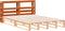 vidaXL - Hoofdbord - met - schappen - 160 - cm - massief - grenenhout - wasbruin
