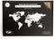 MiMi Innovations® Exclusieve Houten Wereldkaart - Muurdecoratie - Wanddecoratie - Muursticker - 130x78 cm/51.2x30.8 inch - Walnoot